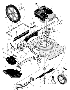 Part Location Diagram of F-010407J Murray Instruction Book